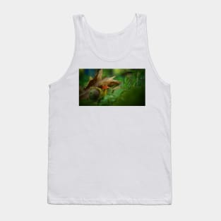 Red Capped Mushroom Tank Top